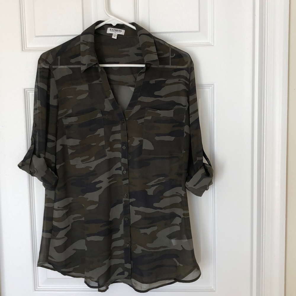 Camo blouse